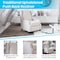 Flash Furniture Cream Wingback Reclining Chair with Nailhead Trim BO-BS7002-1-CREAM-GG - alternate 2